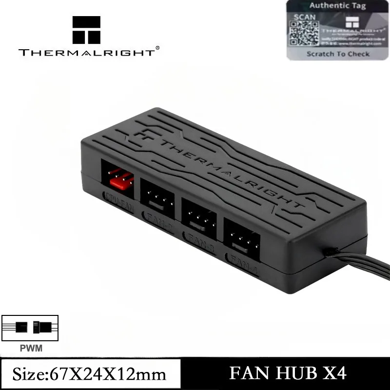 Thermalright FAN HUB X4 PWM Fan Controller - 4 Port 4-Pin Multiple Interface Cooling Hub for 4 Groups of PC Fans SATA Power Cord
Thermalright FAN HUB X4 PWM Fan Controller - 4 Port 4-Pin Multiple Interface Cooling Hub for 4 Groups of PC Fans SATA Power Cord