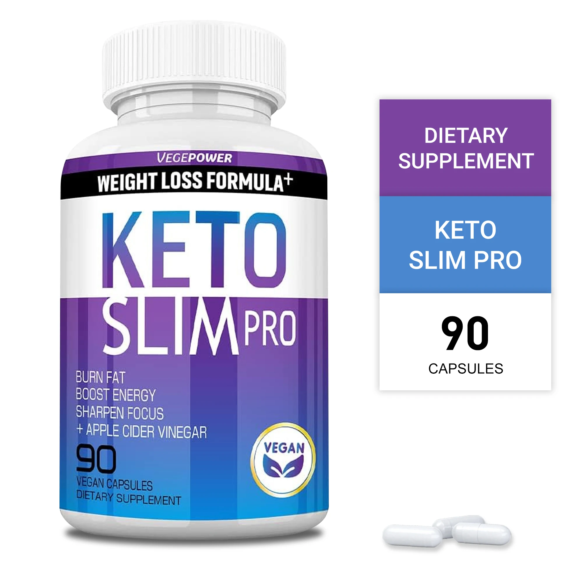 Keto Weight Loss Capsules - Fat Burner for Women and Men with Apple Cider Vinegar - Appetite Suppressant, Weight Management
Keto Weight Loss Capsules - Fat Burner for Women and Men with Apple Cider Vinegar - Appetite Suppressant, Weight Management