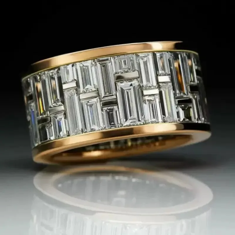 Vintage Inlaid White CZ Women's Ring Aesthetic Gold Color Geometry Daily Wear Party Jewelry Anniversary Gift
Vintage Inlaid White CZ Women's Ring Aesthetic Gold Color Geometry Daily Wear Party Jewelry Anniversary Gift