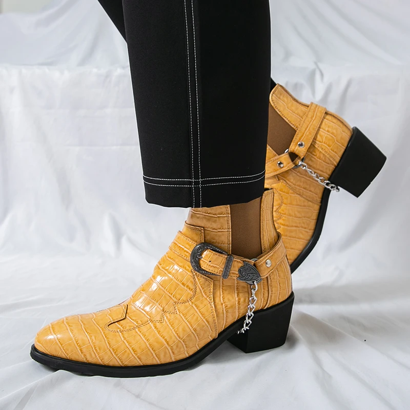 Winter New Classic Men Chelsea Boots Men Casual Comfortable Fashionable Metal Buckle High-top Boots Travel Boots Men Size 38-46
Winter New Classic Men Chelsea Boots Men Casual Comfortable Fashionable Metal Buckle High-top Boots Travel Boots Men Size 38-46