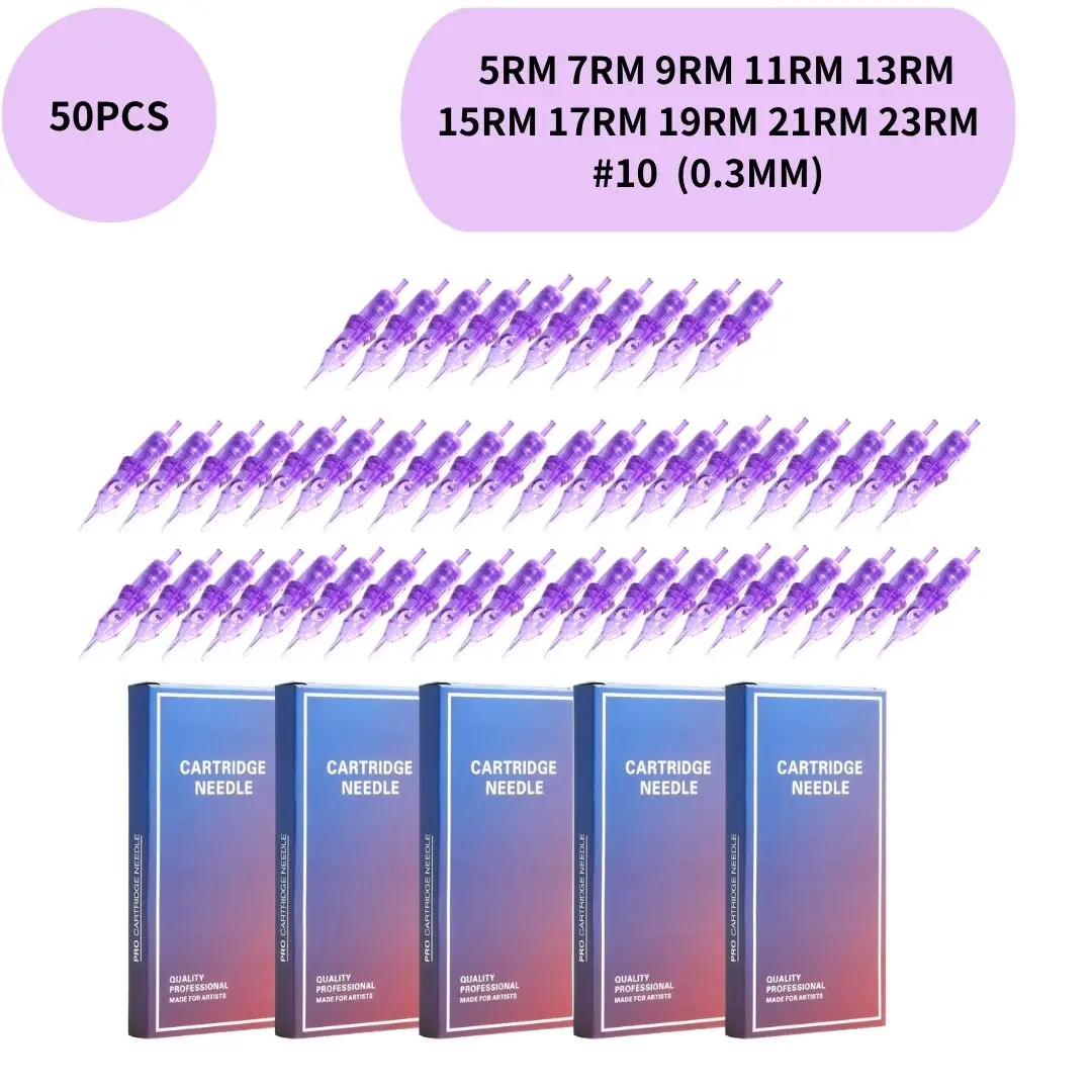 50Pcs Disposable Tattoo Cartridges Round Magnum 1005 7 9 11 13 15 17 19 21 23RM Needles with Membrane Safety for Tattoo Artists
50Pcs Disposable Tattoo Cartridges Round Magnum 1005 7 9 11 13 15 17 19 21 23RM Needles with Membrane Safety for Tattoo Artists