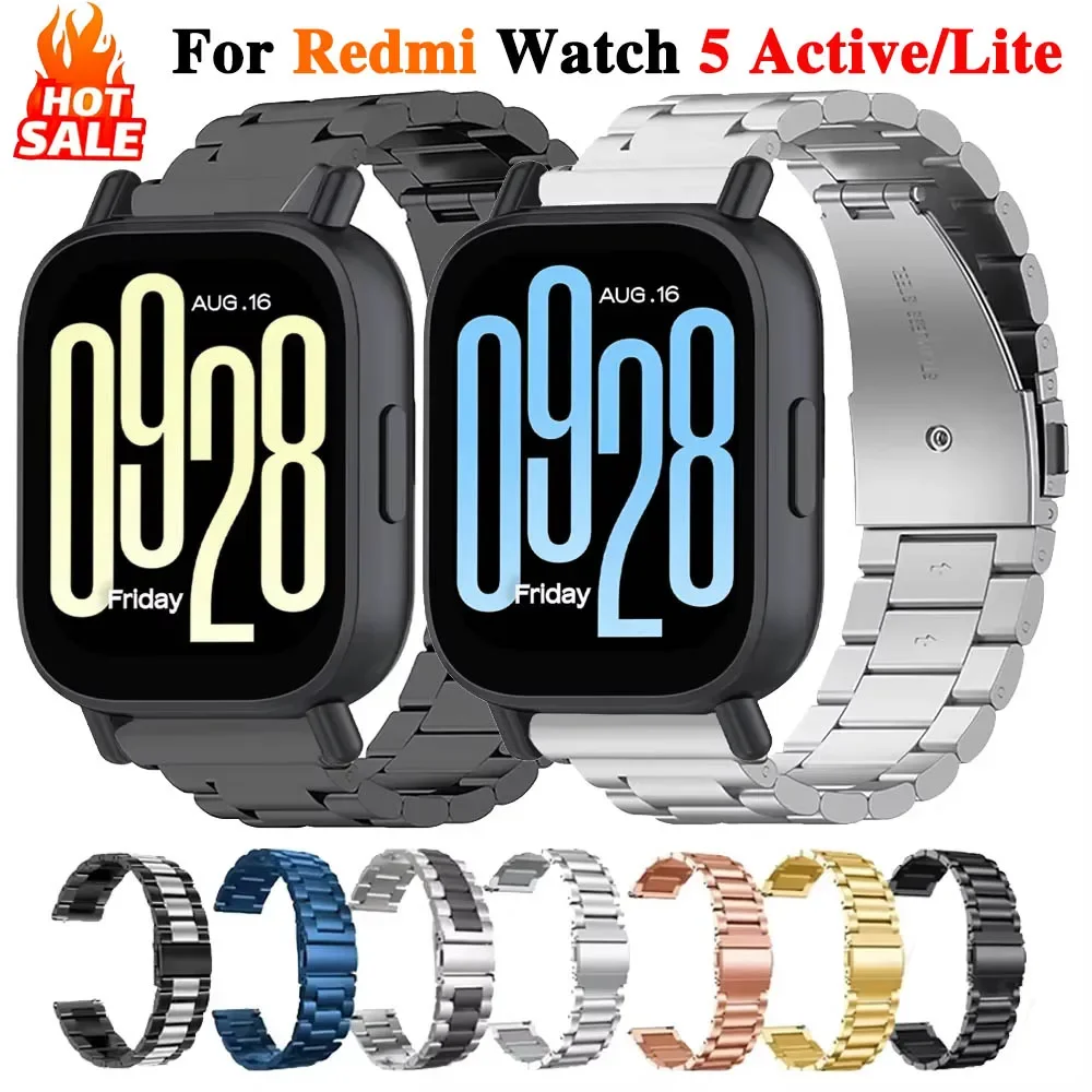 Ремешок для часов Xiaomi Redmi Watch 5, активный браслет, металлический ремешок для Redmi Watch 5 Lite Correa, сменный ремешок из нержавеющей стали
Ремешок для часов Xiaomi Redmi Watch 5, активный браслет, металлический ремешок для Redmi Watch 5 Lite Correa, сменный ремешок из нержавеющей стали