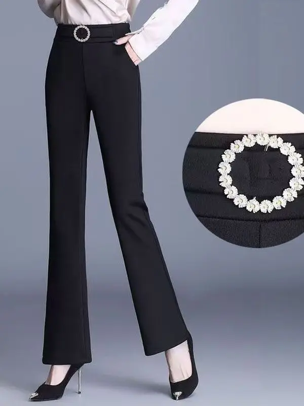 High Waist Wide Leg Suit Pants for plus Size Women Black Loose Drapey Commute Friendly Fashionable Trousers for Women
High Waist Wide Leg Suit Pants for plus Size Women Black Loose Drapey Commute Friendly Fashionable Trousers for Women
