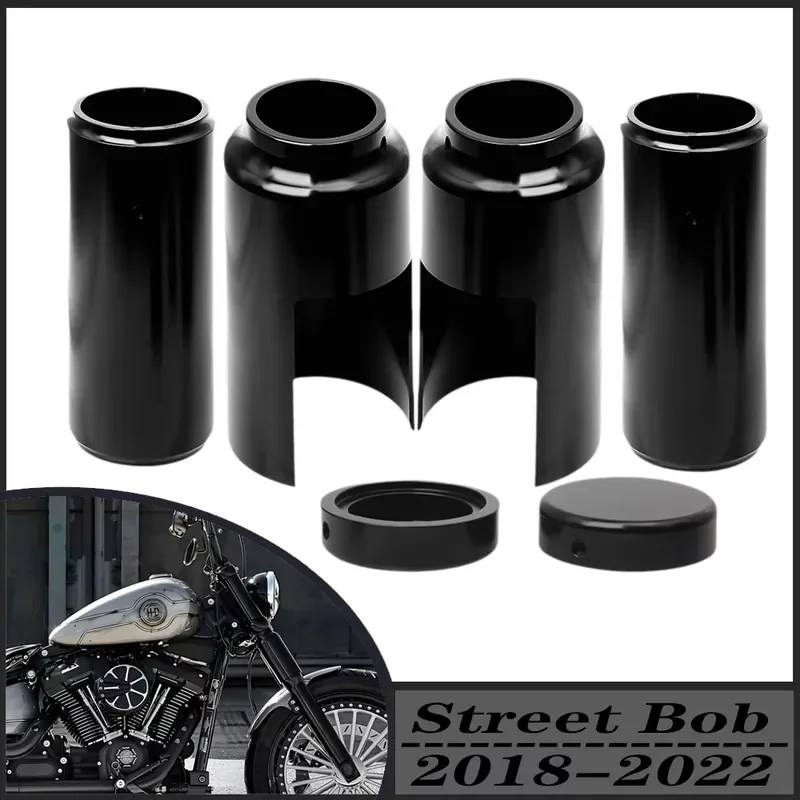 Moto rcycle Aluminum Black Full Front Fork Covers Tube Caps Protector For Softail M8 Street Bob FXBB FXBBS 2018-2024
Moto rcycle Aluminum Black Full Front Fork Covers Tube Caps Protector For Softail M8 Street Bob FXBB FXBBS 2018-2024