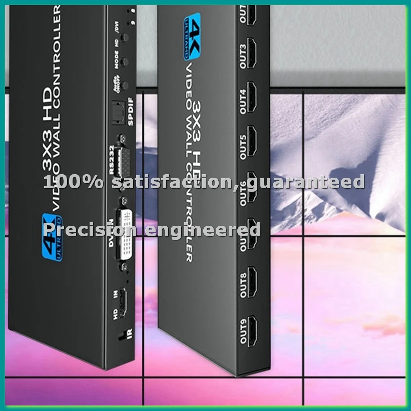 4K -Compatible Video Controller 3x3 Video Wall Processor -Compatible Multi-Screen Video Processor US PLUG-BCBW
4K -Compatible Video Controller 3x3 Video Wall Processor -Compatible Multi-Screen Video Processor US PLUG-BCBW