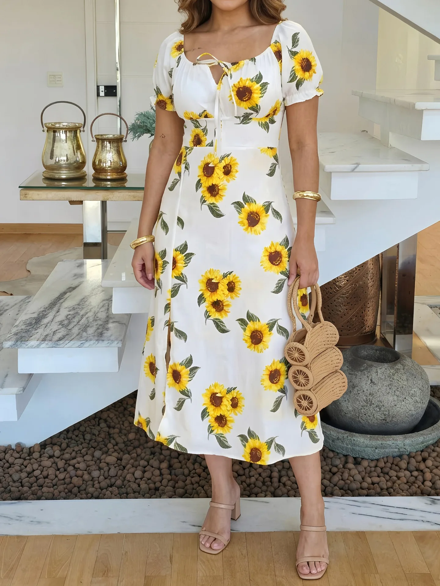 Summer Fashion Women's Casual Printed Dress Vacation Short Sleeved Waist Drawstring Spring/Summer 2026
Summer Fashion Women's Casual Printed Dress Vacation Short Sleeved Waist Drawstring Spring/Summer 2026