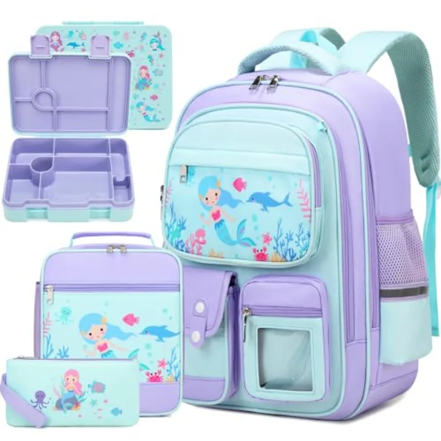 5pcs Girls Backpack with Bento Lunch Box Set Backpack for School with Lunch Box Lunch Bag Pencil Case Cute Kawaii Backpack Set
5pcs Girls Backpack with Bento Lunch Box Set Backpack for School with Lunch Box Lunch Bag Pencil Case Cute Kawaii Backpack Set