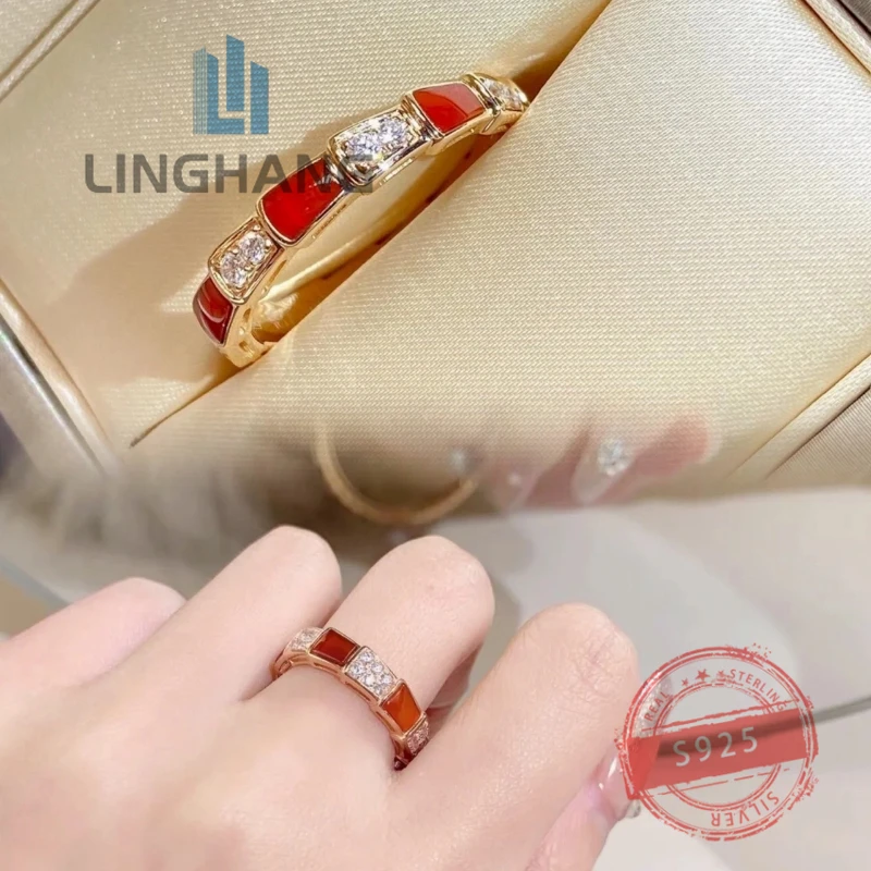 1:1 Custom Best-selling Brand Diamond Inlaid Snake Bone 925 Silver Luxury Classic Women's Jewelry Valentine's Day Gift
1:1 Custom Best-selling Brand Diamond Inlaid Snake Bone 925 Silver Luxury Classic Women's Jewelry Valentine's Day Gift