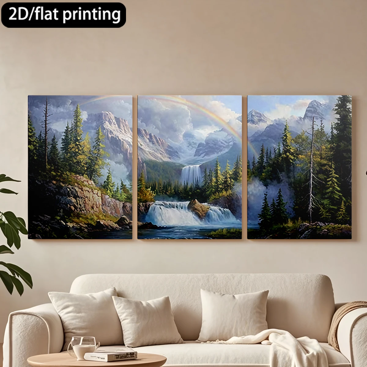 3pc wooden frame canvas decorative painting Mountain landscape, waterfall, rainbow.Corridor, Living Room Decoration
3pc wooden frame canvas decorative painting Mountain landscape, waterfall, rainbow.Corridor, Living Room Decoration