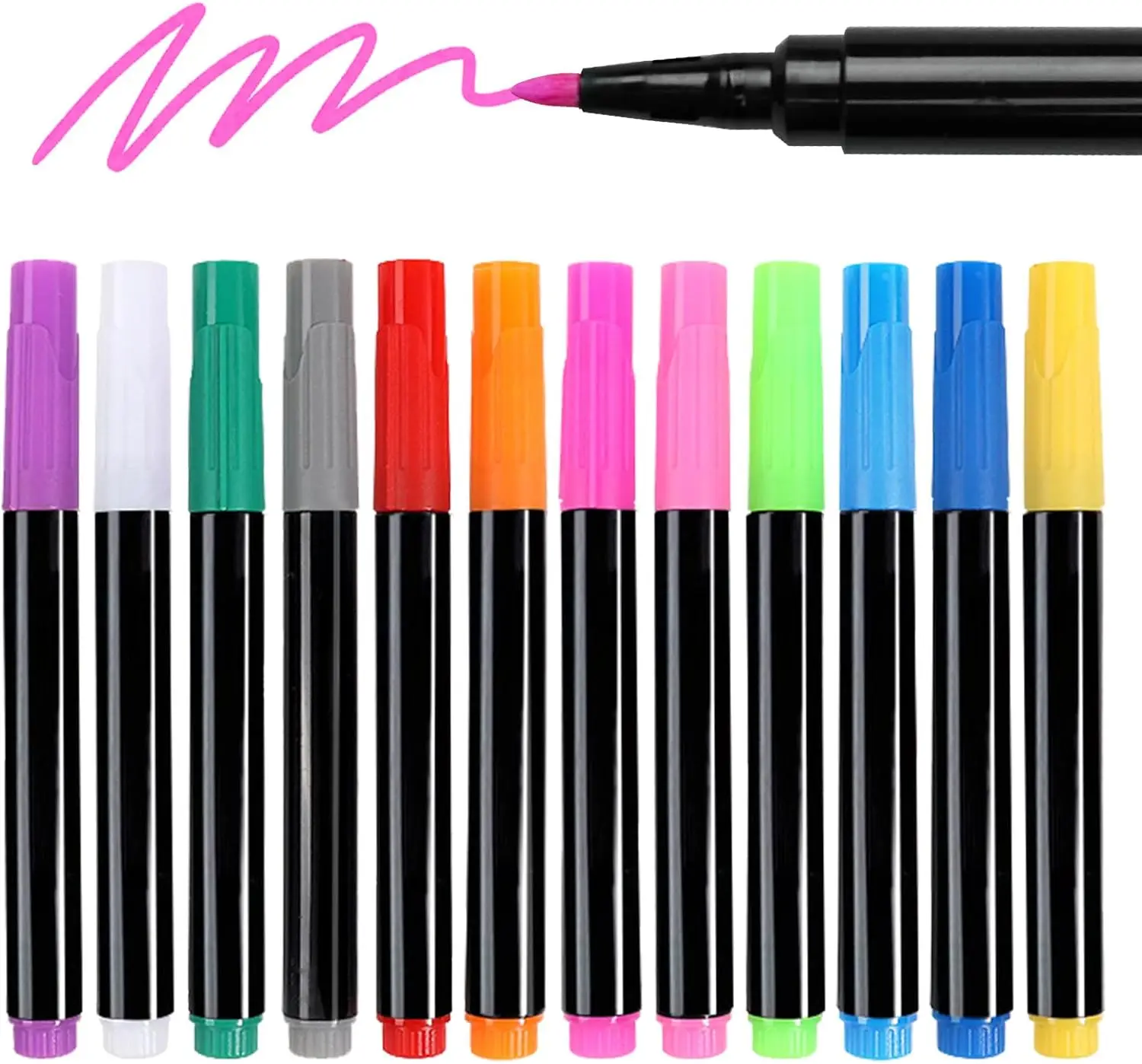 12-Color Neon Liquid Markers for LED Note Board, Dry Erase, Fine Tip, Wet or Dry Erase
12-Color Neon Liquid Markers for LED Note Board, Dry Erase, Fine Tip, Wet or Dry Erase
