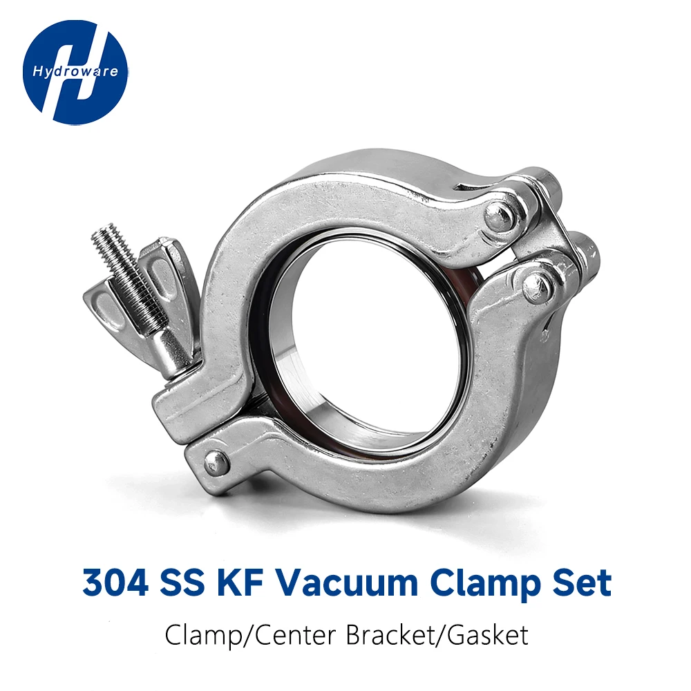 SS304 Stainless Steel KF Vacuum Clamp Fitting - KF16/25/40/50 High-Seal Tough & Quick-Fit Centering Bracket FKM Fluorine O-Ring
SS304 Stainless Steel KF Vacuum Clamp Fitting - KF16/25/40/50 High-Seal Tough & Quick-Fit Centering Bracket FKM Fluorine O-Ring