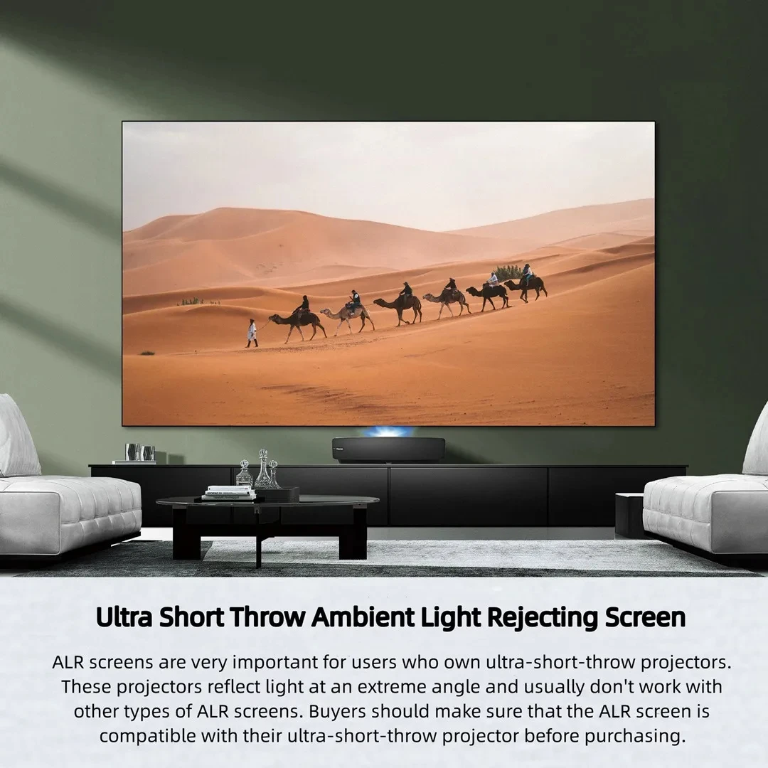 YuTong 72 inch~120 inch ust alr 8k Ambient Light Rejecting ust Fixed frame Ultra short throw projector screen for home theater
YuTong 72 inch~120 inch ust alr 8k Ambient Light Rejecting ust Fixed frame Ultra short throw projector screen for home theater