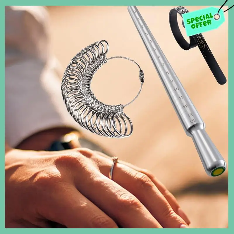 Sturdy Ring Size Measuring Tool Set, Ringsizing With Magnifying Glass, Solid Ring Mandrel Sizing Tool For Ring Repair Durable
Sturdy Ring Size Measuring Tool Set, Ringsizing With Magnifying Glass, Solid Ring Mandrel Sizing Tool For Ring Repair Durable