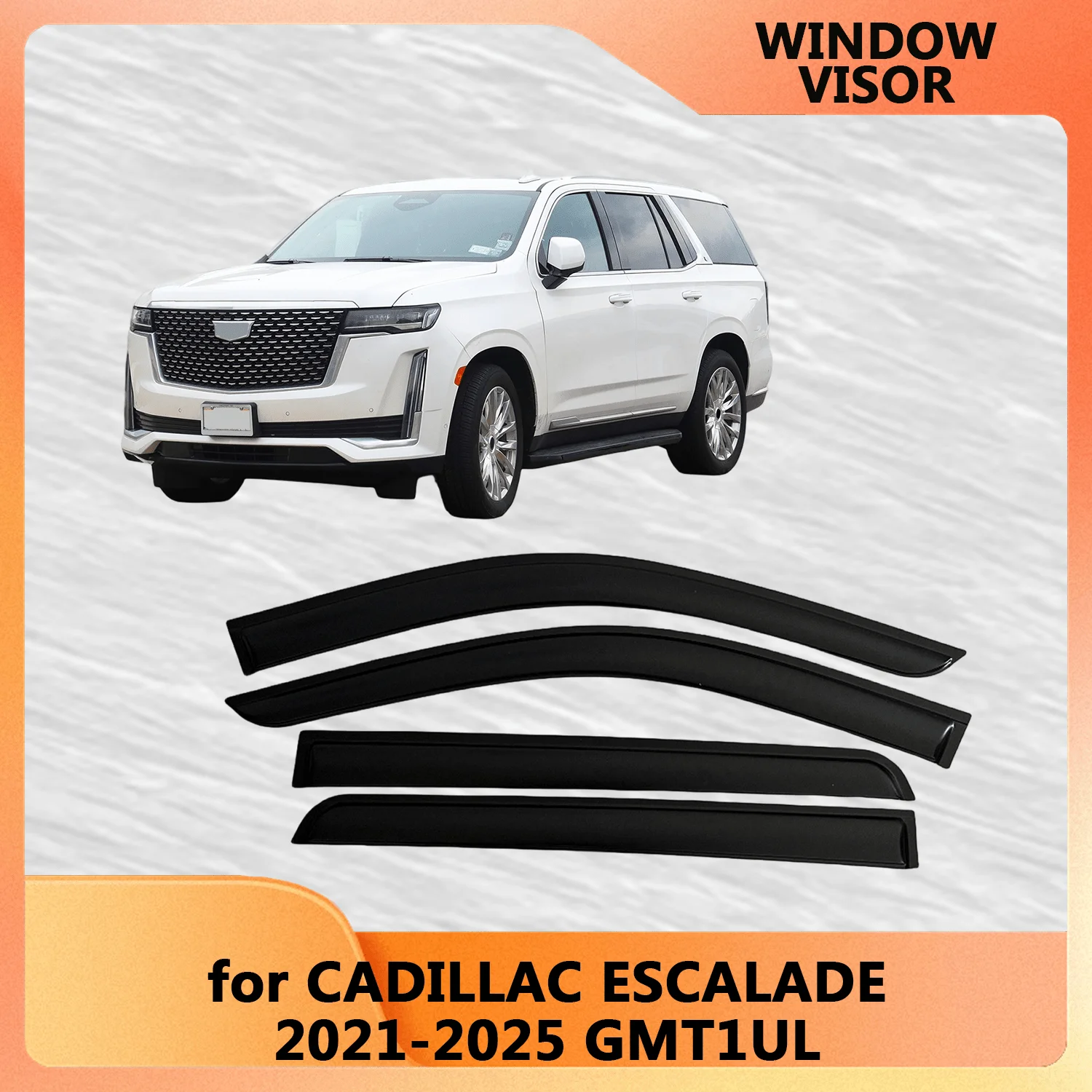Window Visor for CADILLAC ESCALADE 2021 2022 2023 2024 2025 GMT1UL Wind Deflectors Rain Guards Door Visor Vent Shades
Window Visor for CADILLAC ESCALADE 2021 2022 2023 2024 2025 GMT1UL Wind Deflectors Rain Guards Door Visor Vent Shades