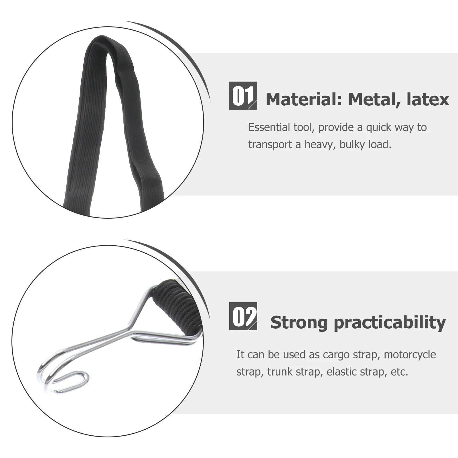 4 Pcs Luggage Rope Flat Bungee Elastic Strap Hook Cargo Binding Fastening Tensioner Latex Silk Storage Motorcycle Trunk Hardware
4 Pcs Luggage Rope Flat Bungee Elastic Strap Hook Cargo Binding Fastening Tensioner Latex Silk Storage Motorcycle Trunk Hardware