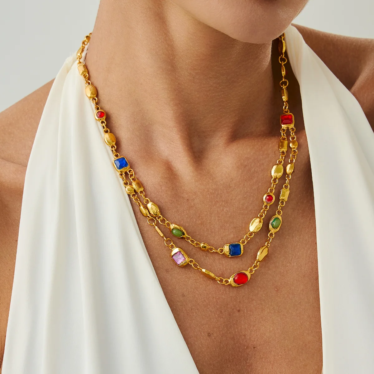 Ailodo Vintage Acrylic Crystal Imitation Turquoise Necklace For Women Multilayer Party Wedding Necklace Fashion Jewelry Gift
Ailodo Vintage Acrylic Crystal Imitation Turquoise Necklace For Women Multilayer Party Wedding Necklace Fashion Jewelry Gift