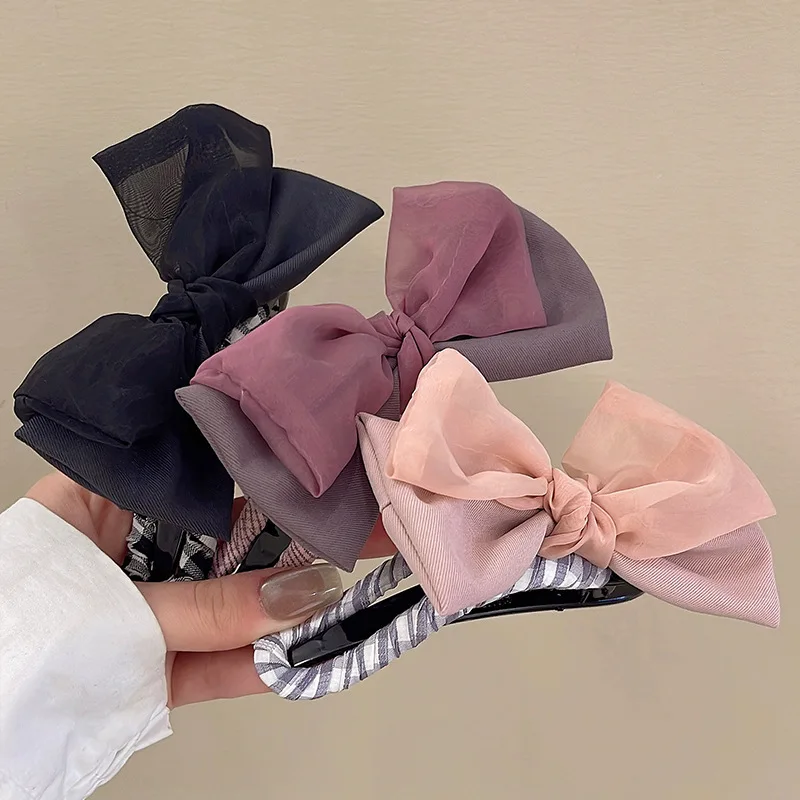 1 Pcs Ladies' Hair Clip Double-layer Mesh Bow Sweet Kawaii Barrettes For Girl Large Size Korean High-quality Hair Accessories
1 Pcs Ladies' Hair Clip Double-layer Mesh Bow Sweet Kawaii Barrettes For Girl Large Size Korean High-quality Hair Accessories