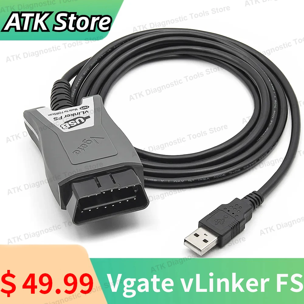 Vgate vLinker FS ELM327 OBDII Car Diagnostic Scanner Interface Tools For Ford FORScan HS/MS-CAN ELM 327 OBD 2 For Mazda
Vgate vLinker FS ELM327 OBDII Car Diagnostic Scanner Interface Tools For Ford FORScan HS/MS-CAN ELM 327 OBD 2 For Mazda