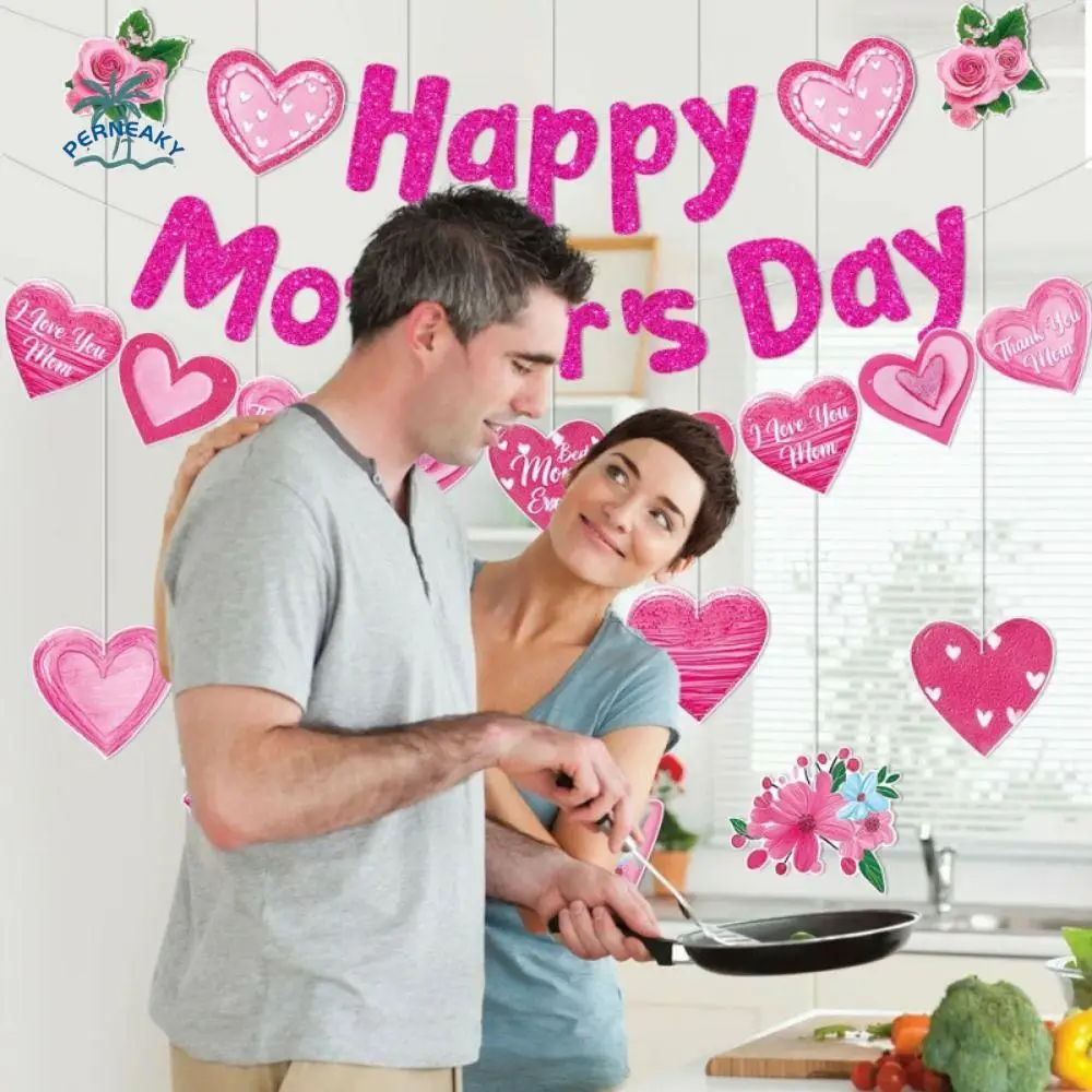 Romantic Mother's Day Hanging Banner Pink Pendant Mother's Day Hanging Paper Cards Funny DIY Mother's Day Party Decor Door
Romantic Mother's Day Hanging Banner Pink Pendant Mother's Day Hanging Paper Cards Funny DIY Mother's Day Party Decor Door