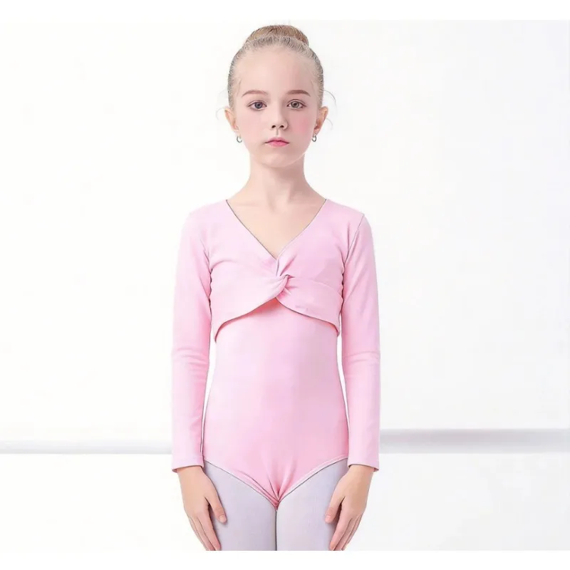 Kids Girls Ballet Dancewear Classic Long Sleeve Wrap Top Stretchy Cotton Shrug Warm Up Dance Top for Leotards Pink
Kids Girls Ballet Dancewear Classic Long Sleeve Wrap Top Stretchy Cotton Shrug Warm Up Dance Top for Leotards Pink