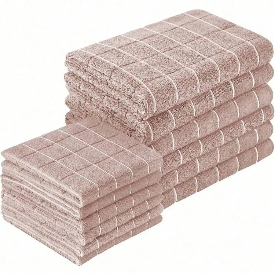 Trugenix-Microfiber Kitchen Towels And Dishcloths Set, 26 X 18 Inch And 12 X 12 Inch, Set Of 12 Bulk Lint Free Dish Towels For
Trugenix-Microfiber Kitchen Towels And Dishcloths Set, 26 X 18 Inch And 12 X 12 Inch, Set Of 12 Bulk Lint Free Dish Towels For