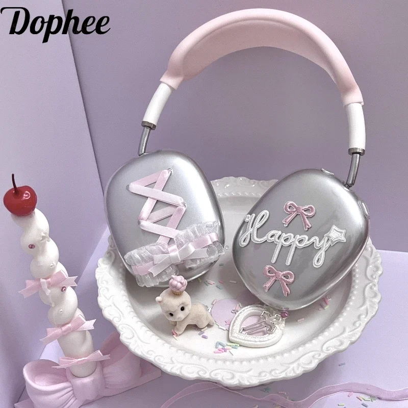 Dophee Original AirpodsMax Cute Ribbons Bow Spice Girls Y2k Letters Silicone Transparent Protective Cover Apple Headset Case
Dophee Original AirpodsMax Cute Ribbons Bow Spice Girls Y2k Letters Silicone Transparent Protective Cover Apple Headset Case