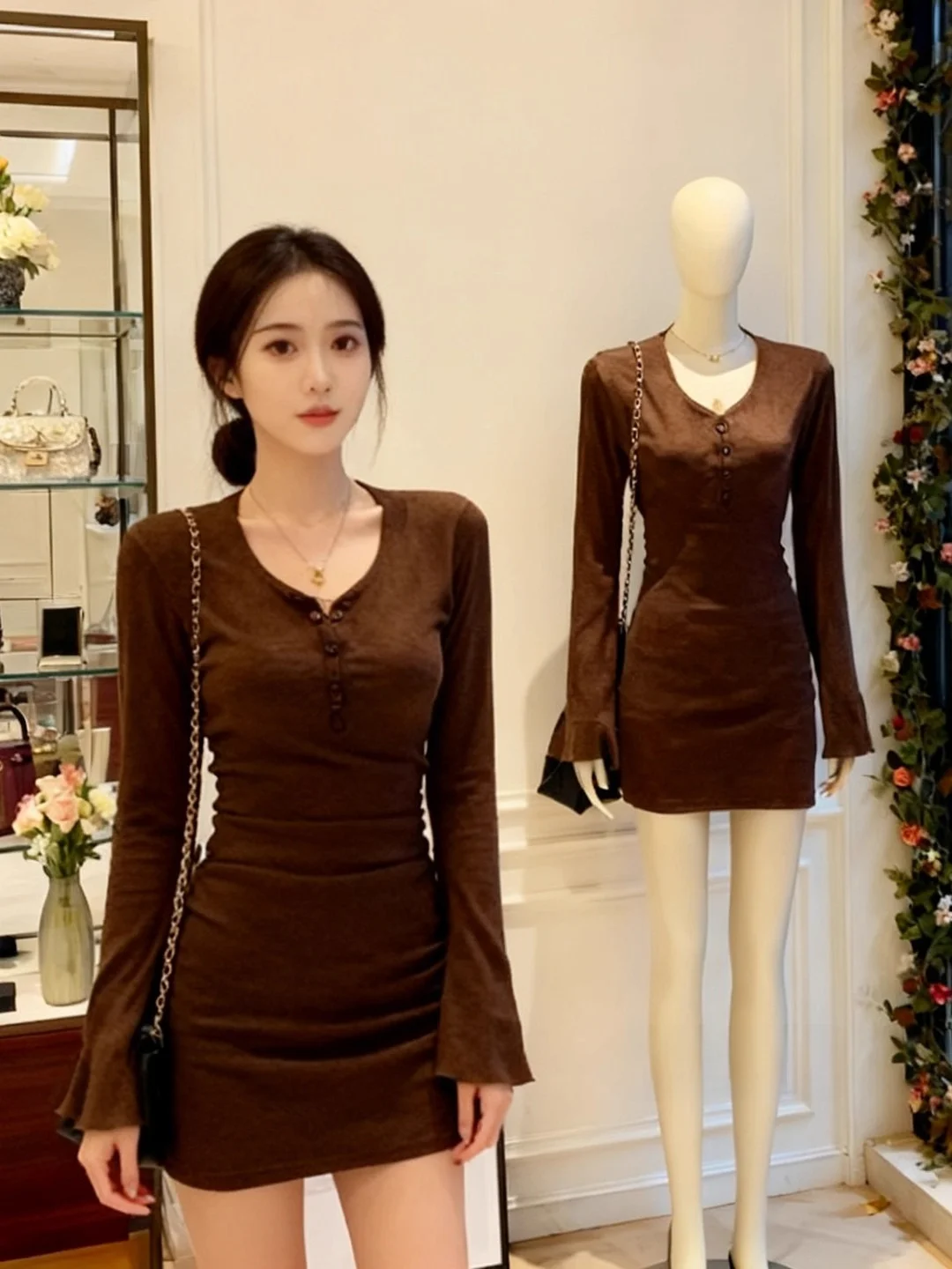 Faionable Round Ne Long Sve Slim Fit Dr Женская юбка Pure Desire Sle Body a Age Defng с запахом вокруг юбки
Faionable Round Ne Long Sve Slim Fit Dr Женская юбка Pure Desire Sle Body a Age Defng с запахом вокруг юбки