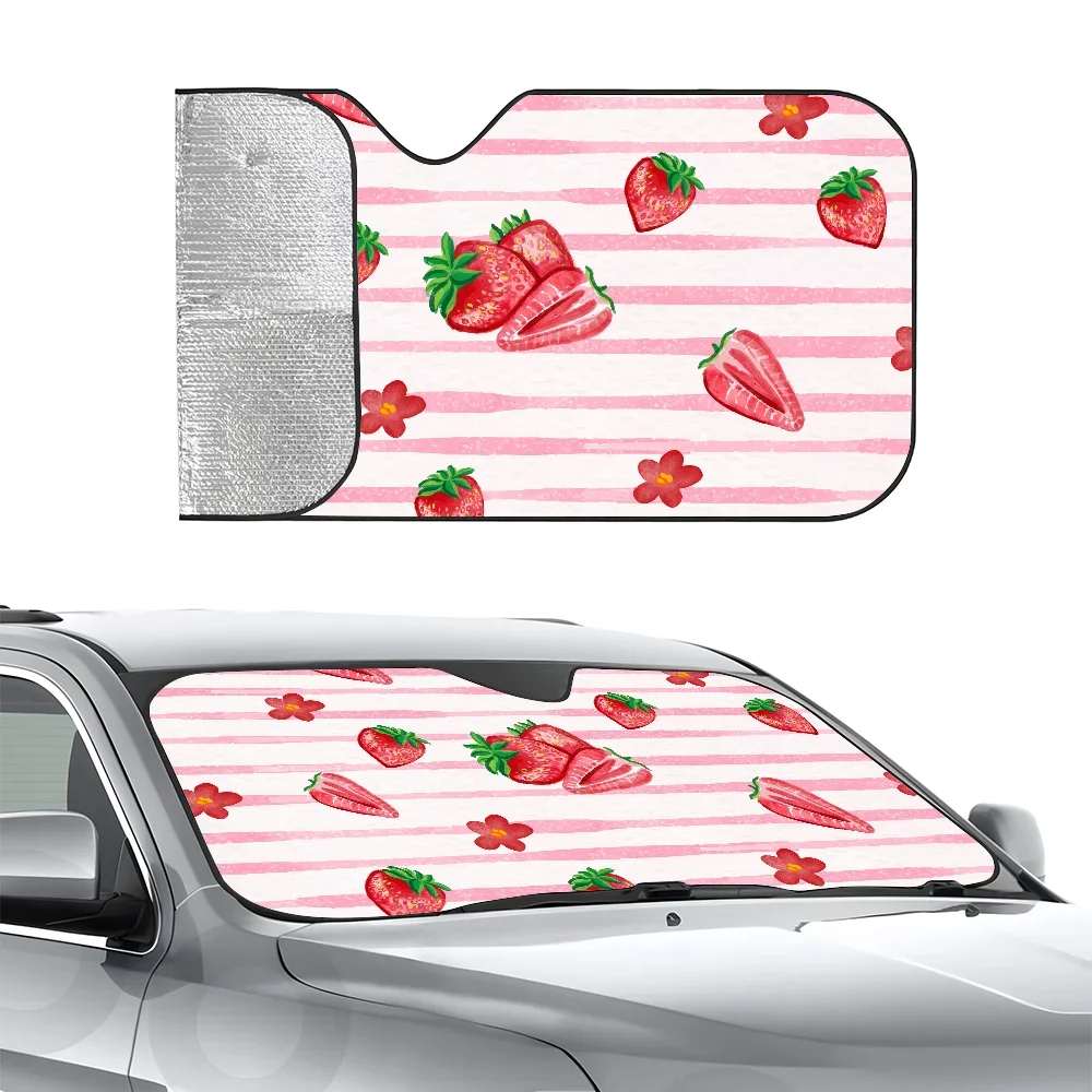 Cute Strawberry Car SunSha Three-layer Insulation Car Front Windshield Sun Sha Suction Cup Blocks UV Rays Sun
Cute Strawberry Car SunSha Three-layer Insulation Car Front Windshield Sun Sha Suction Cup Blocks UV Rays Sun