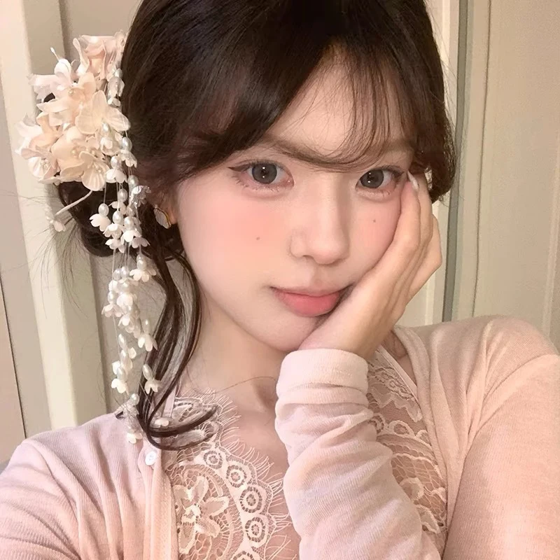 Purple Lily of the Valley Flower Tassel Hair Accessories Bridal Side Clip Headdress Bangs Clip Ancient Style Forest Hairpin
Purple Lily of the Valley Flower Tassel Hair Accessories Bridal Side Clip Headdress Bangs Clip Ancient Style Forest Hairpin