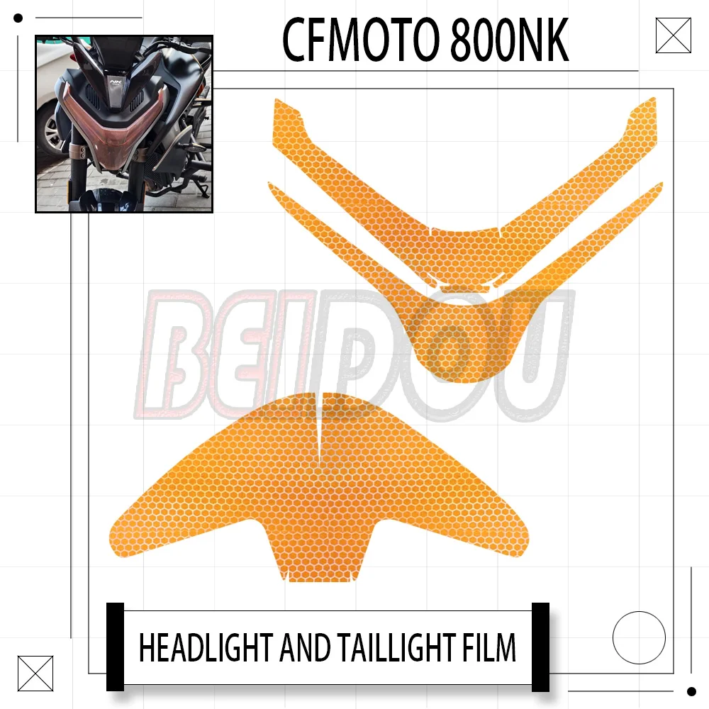 For CFMOTO 800NK NK800 800 NK Motorcycle Headlight Film Taillight Film Crystal Color Laser Film Anti-scratch Sticker Lahua
For CFMOTO 800NK NK800 800 NK Motorcycle Headlight Film Taillight Film Crystal Color Laser Film Anti-scratch Sticker Lahua