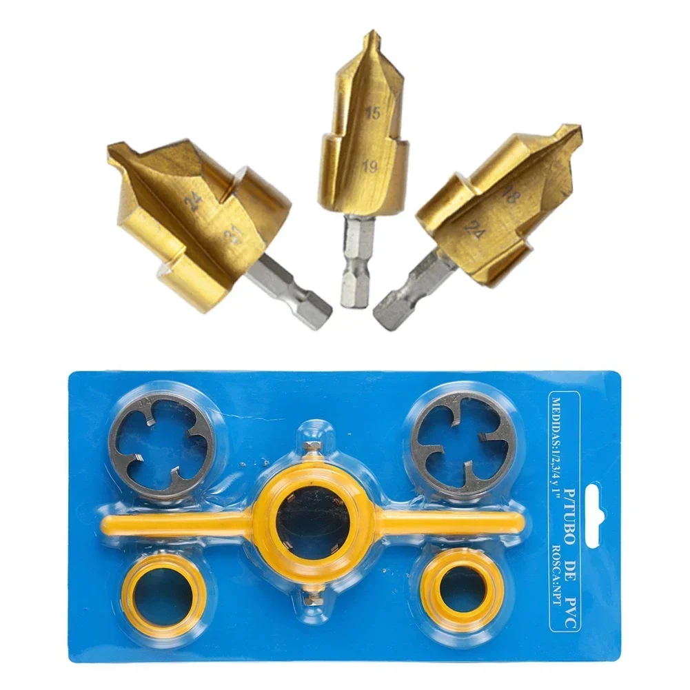 Thread Plate Tooth Sleeve + PPR Lifting Drill Bit PVC Thread Making Size Plastic Pipe Thread Hand Tools For PVC Pipes Water Pipe
Thread Plate Tooth Sleeve + PPR Lifting Drill Bit PVC Thread Making Size Plastic Pipe Thread Hand Tools For PVC Pipes Water Pipe
