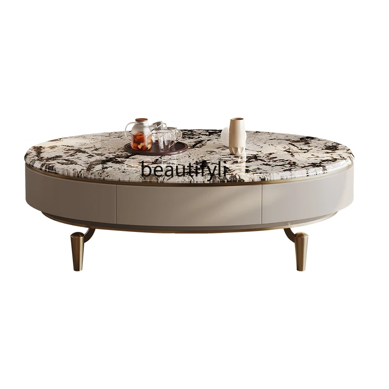 Italian light luxury coffee table TV cabinet Modern villa home natural Kari ice jade marble oval coffee table
Italian light luxury coffee table TV cabinet Modern villa home natural Kari ice jade marble oval coffee table