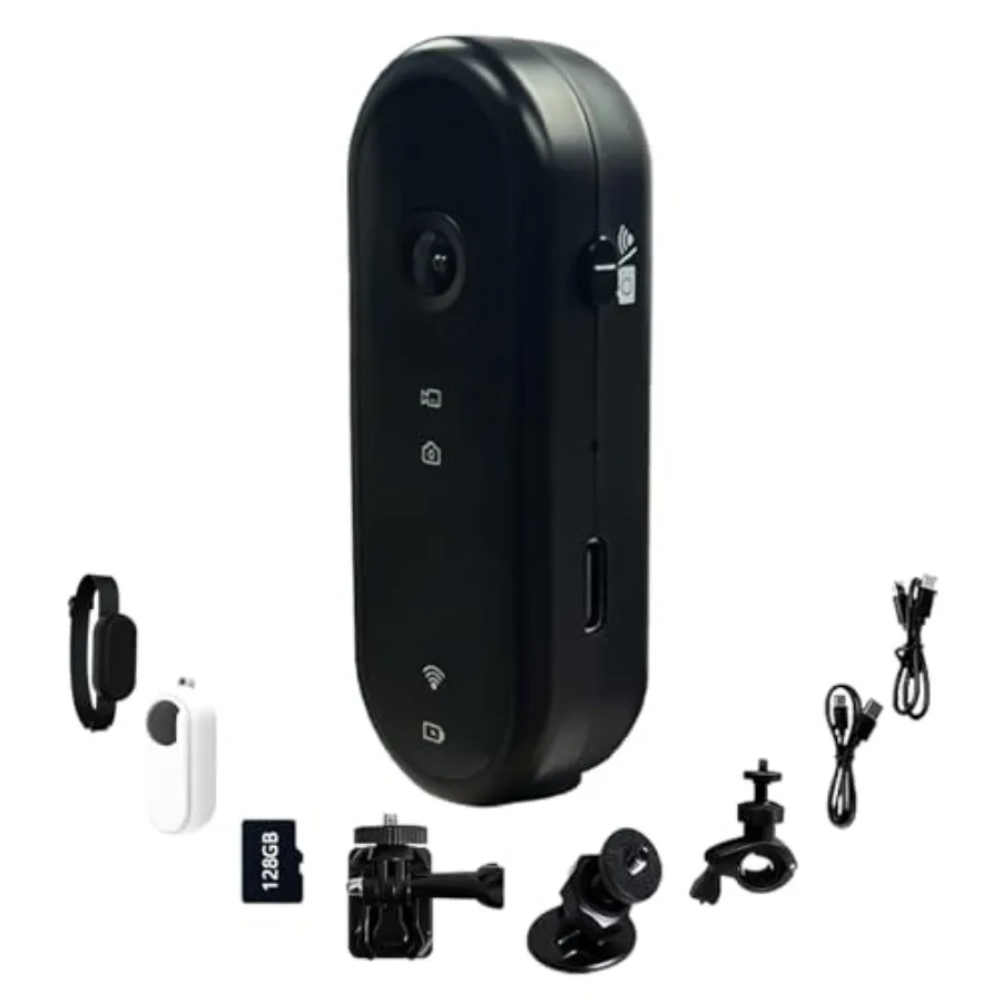 4K Action Camera for Vlogging, Cycling and Outdoor Adventures: 20MP WiFi Sports Camera with Waterproof Case, Built-in Microphon
4K Action Camera for Vlogging, Cycling and Outdoor Adventures: 20MP WiFi Sports Camera with Waterproof Case, Built-in Microphon