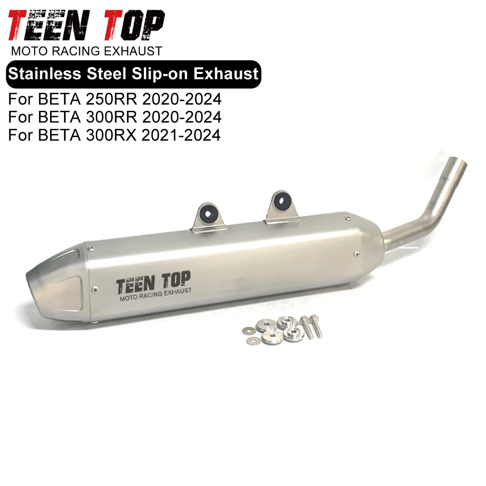 Stainless Steel Slip on Exhaust For BETA 300RR 250RR 300RX Middle Link Pipe Exhaust Muffler 30mm Dirt Bike 300RR 2020-2024
Stainless Steel Slip on Exhaust For BETA 300RR 250RR 300RX Middle Link Pipe Exhaust Muffler 30mm Dirt Bike 300RR 2020-2024