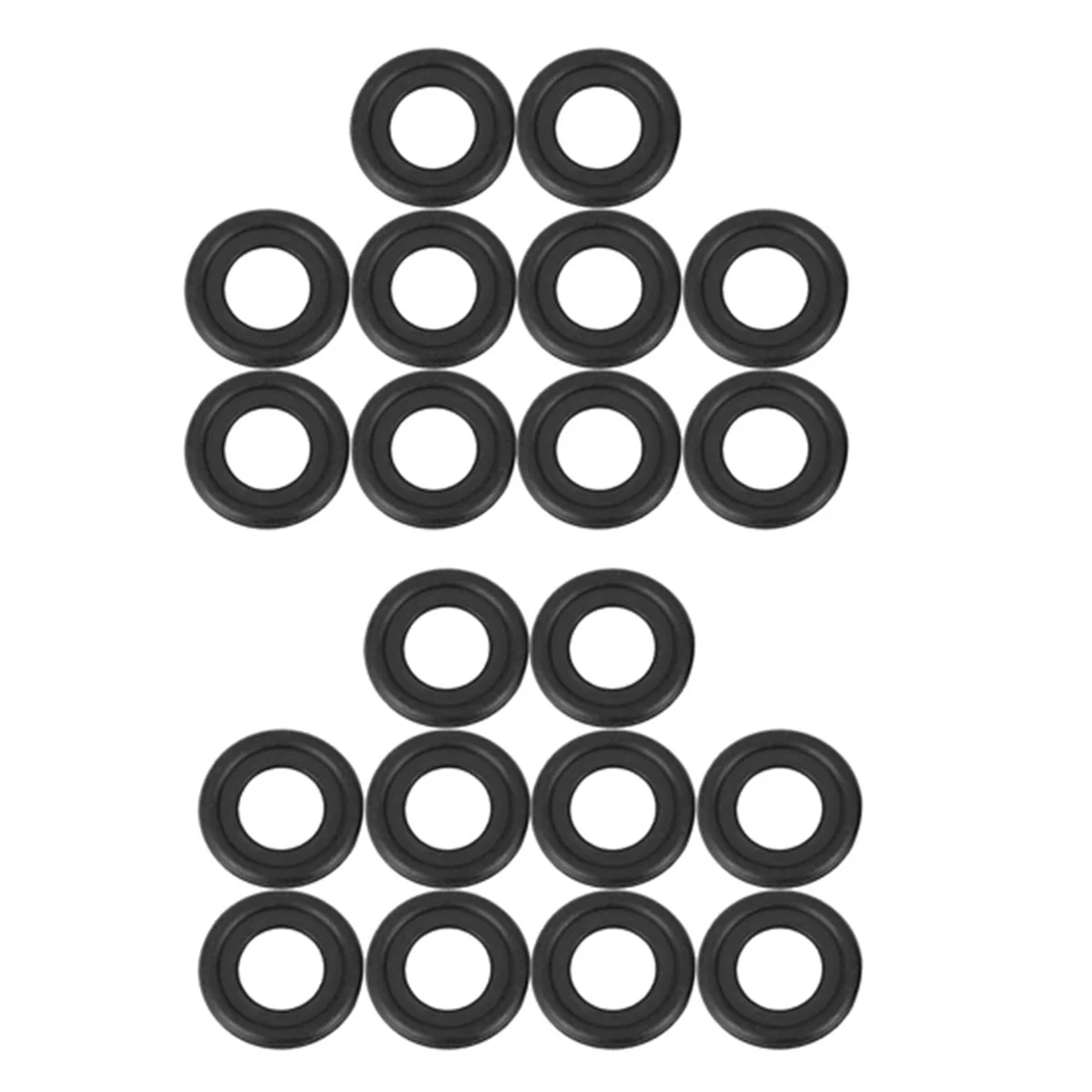20Pcs Black Rubber Oil Drain Plug Gaskets Washer Replacement for GM 12616850 3536966
20Pcs Black Rubber Oil Drain Plug Gaskets Washer Replacement for GM 12616850 3536966