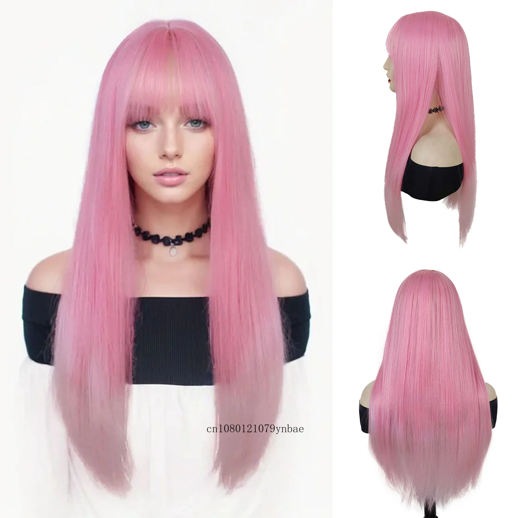 Synthetic 28 inch Long Straight Wig with Bangs for Women Girls Halloween Costume Pink Wigs Heat Resistant Cosplay Party Daily
Synthetic 28 inch Long Straight Wig with Bangs for Women Girls Halloween Costume Pink Wigs Heat Resistant Cosplay Party Daily