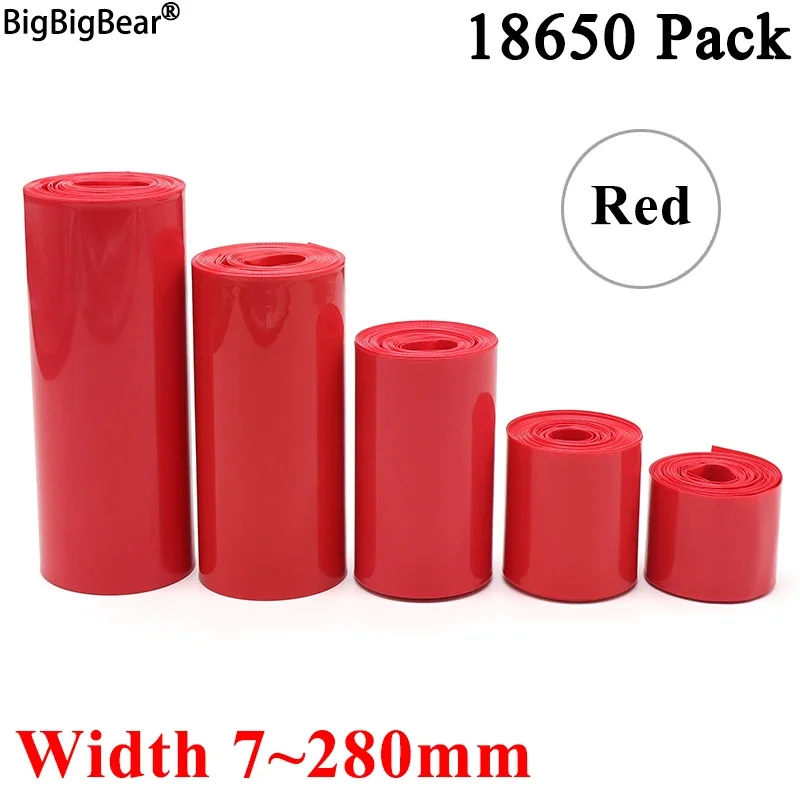 1 Meter Red 18650 Lipo Battery PVC Heat Shrink Tube Pack 7mm ~ 280mm Width Insulated Film Wrap lithium Case Cable Sleeve Blue 
1 Meter Red 18650 Lipo Battery PVC Heat Shrink Tube Pack 7mm ~ 280mm Width Insulated Film Wrap lithium Case Cable Sleeve Blue