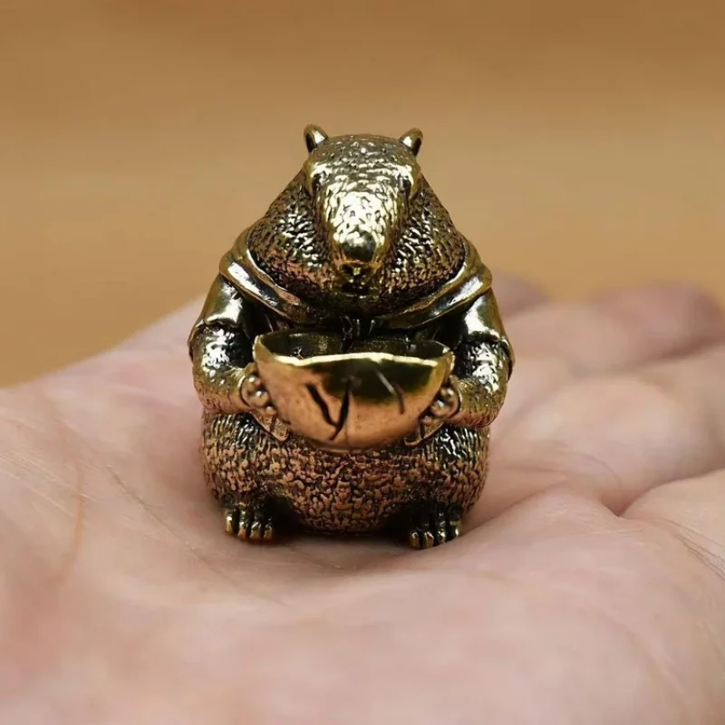 Brass Groundhog Animal Statue Small Sculpture Tabletop Figurine Home Decor Gifts
Brass Groundhog Animal Statue Small Sculpture Tabletop Figurine Home Decor Gifts