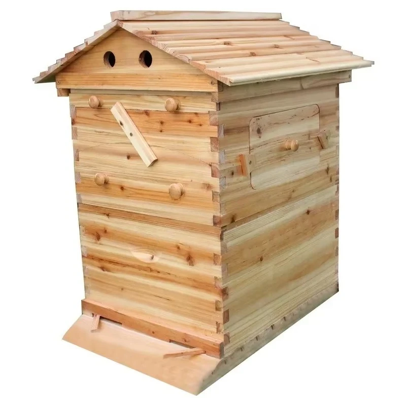 Wooden Beehive Automatic Beekeeping Equipment Tool, Free Flowing Beehive Rack, Honeycomb Base Bee Box
Wooden Beehive Automatic Beekeeping Equipment Tool, Free Flowing Beehive Rack, Honeycomb Base Bee Box