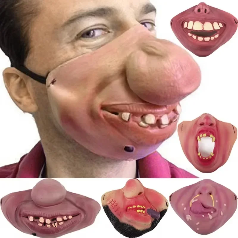 Latex Half Face Funny Clown Mask Cosplay Props Humorous Elastic Band Horrible Masks Adult Party Halloween Decoration Accessories
Latex Half Face Funny Clown Mask Cosplay Props Humorous Elastic Band Horrible Masks Adult Party Halloween Decoration Accessories