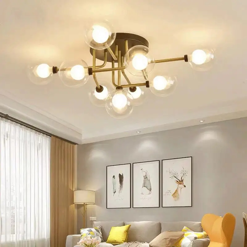 Glass ceiling lamp living room bedroom dining room corridor porch lamp modern simple home decoration LED night light
Glass ceiling lamp living room bedroom dining room corridor porch lamp modern simple home decoration LED night light