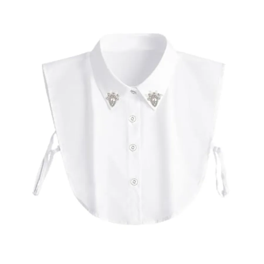 Eyibenlilan Handcrafted Faux Diamond and Pearl Fake Collar Shirts Versatile Dickey Collar Half Shirt Collar for Women
Eyibenlilan Handcrafted Faux Diamond and Pearl Fake Collar Shirts Versatile Dickey Collar Half Shirt Collar for Women