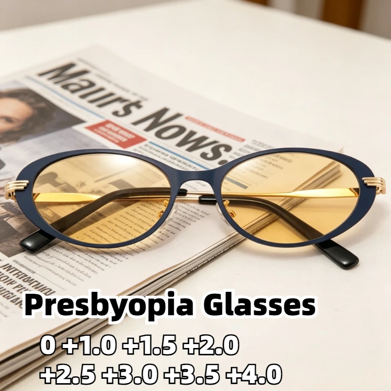 Oval Presbyopia Sunglasses Night Vision YellowHD Anti-Blue Light Lens Fashion Reading Glasses for Women =men Diopters 0 To +4.0
Oval Presbyopia Sunglasses Night Vision YellowHD Anti-Blue Light Lens Fashion Reading Glasses for Women =men Diopters 0 To +4.0