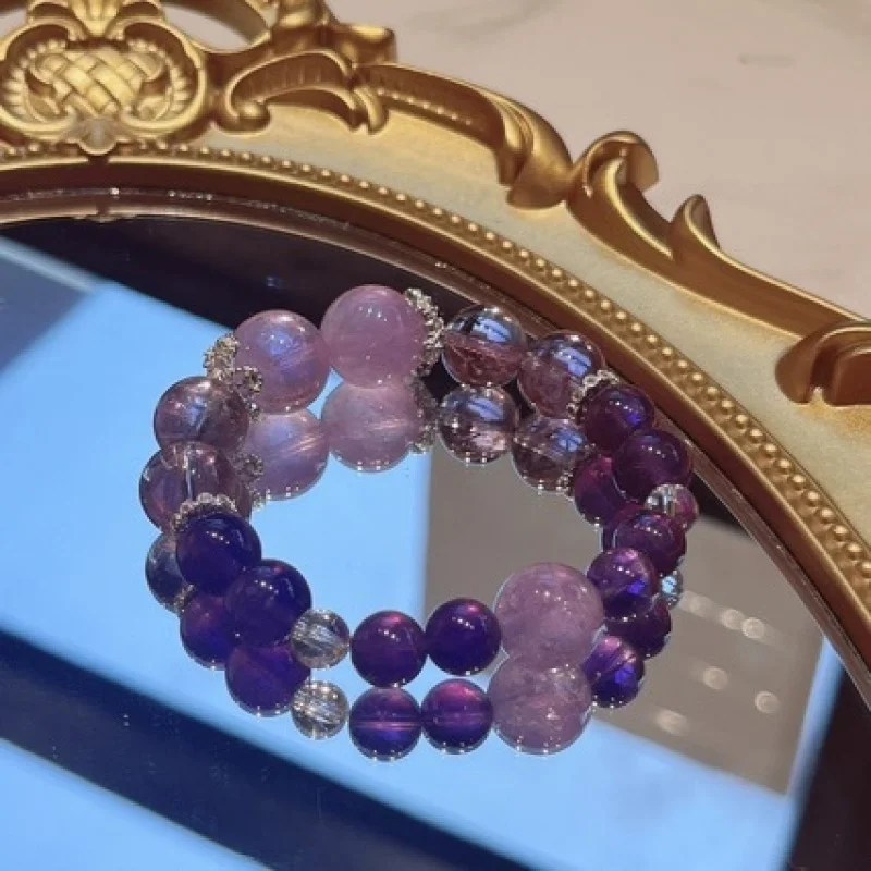 Natural Amethyst Multi-Gemstone , Jiuzi Liho Bracelet Style, Women'S Bead Jewelry
Natural Amethyst Multi-Gemstone , Jiuzi Liho Bracelet Style, Women'S Bead Jewelry