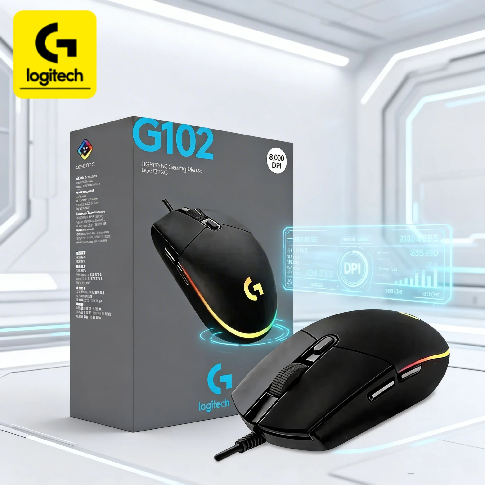 Игровая мышь Logitech G102/G203/G402, проводная, с нулевой задержкой, 6 программируемых кнопок
Игровая мышь Logitech G102/G203/G402, проводная, с нулевой задержкой, 6 программируемых кнопок