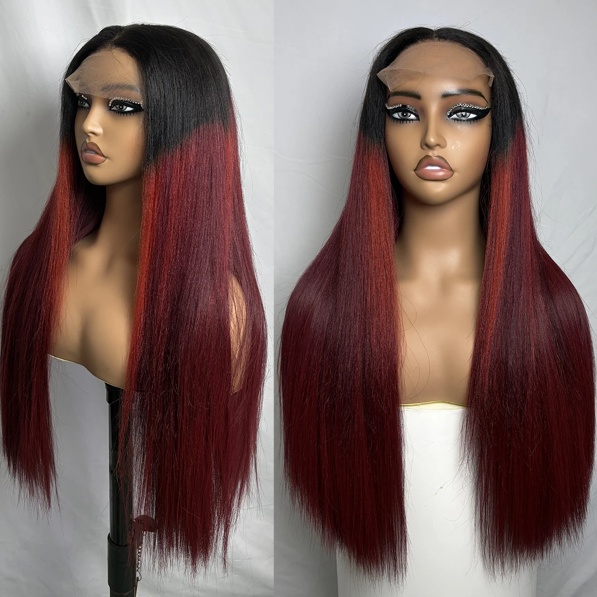 Парик из натуральных волос TB/118R Yaki Straight с прямым кружевным фронтом для женщин, высокая плотность, парик с кружевным фронтом 5x5, смешанный парик из синтетических и натуральных волос Sophie
Парик из натуральных волос TB/118R Yaki Straight с прямым кружевным фронтом для женщин, высокая плотность, парик с кружевным фронтом 5x5, смешанный парик из синтетических и натуральных волос Sophie