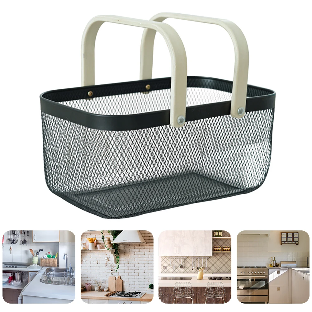 Iron Storage Basket Wooden H Large Capacity Home Grocery Sundries Container ganzier Shopping Picnic Households
Iron Storage Basket Wooden H Large Capacity Home Grocery Sundries Container ganzier Shopping Picnic Households