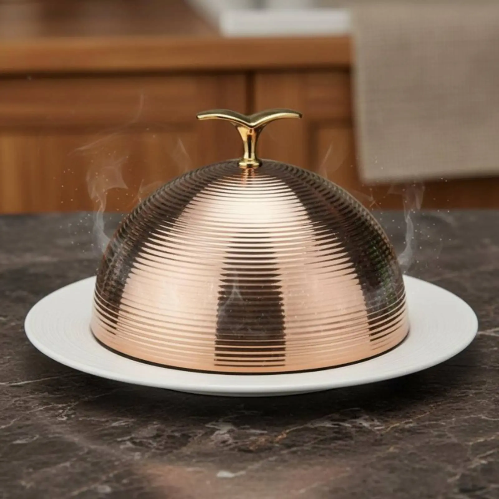 Restaurant Steak Cover Elegant Design Stainless Steel Cloche Hammered Plate Cover Servingware for Hotel, Banquet
Restaurant Steak Cover Elegant Design Stainless Steel Cloche Hammered Plate Cover Servingware for Hotel, Banquet