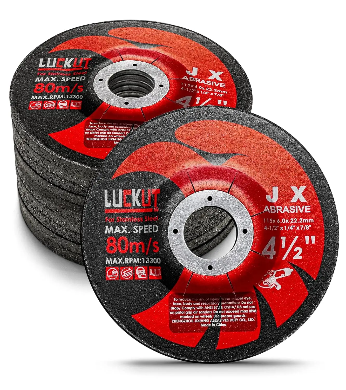 4-1/2'' x 1/4'' x 7/8'' Grinding Wheels, Aggressive Grinding for Angle Grinders, 10 Pack
4-1/2'' x 1/4'' x 7/8'' Grinding Wheels, Aggressive Grinding for Angle Grinders, 10 Pack