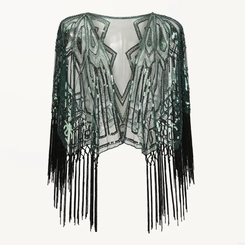 PXPB Sequined and Polyester Shoulder Wrap for Evening Gowns Vintage Party Cloak Shawl for Weddings and Cocktail Parties
PXPB Sequined and Polyester Shoulder Wrap for Evening Gowns Vintage Party Cloak Shawl for Weddings and Cocktail Parties